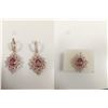 Image 1 : 3 Piece Ring And Earing Set Natural Pink Tourmaline 4.80 CT Ring, Diamond 3.75 CT 14K Rose Gold:14 G