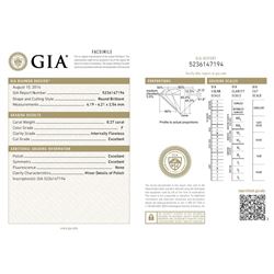 GIA/Round/F/IF/0.27Ct