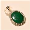 Image 1 : Malachite Pendant Solid Sterling Silver