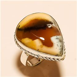 Dendrite Opal RING Solid Sterling Silver