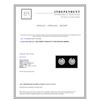 Image 3 : 14K WHITE GOLD DIAMOND EARRING:6.90 GRAMS/DIAMOND:0.74 CT/#R8008