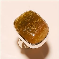 Ocean Jasper RING Solid Sterling Silver