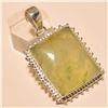 Image 1 : Prehnite Pendant Solid Sterling Silver