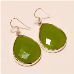 Chalcedony Earring Solid Sterling Silver