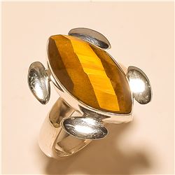 Tiger Eye RING Solid Sterling Silver