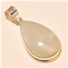 Image 1 : Moon Stone Pendant Solid Sterling Silver
