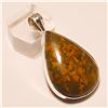Image 1 : Marium Fossil Pendant Solid Sterling Silver