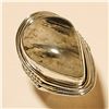 Image 1 : Black Quartz RING Solid Sterling Silver