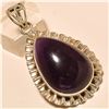 Image 1 : Amethyst Pendant Solid Sterling Silver