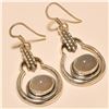 Image 1 : Moonstone Earring Solid Sterling Silver