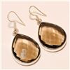 Image 1 : Smokey Quartz Earring Solid Sterling Silver