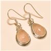 Image 1 : Rose Quartz Earring Solid Sterling Silver