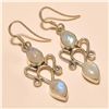 Image 1 : Moonstone Earring Solid Sterling Silver