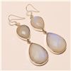 Image 1 : Moonstone Earring Solid Sterling Silver