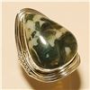 Image 1 : Moss Agate RING Solid Sterling Silver