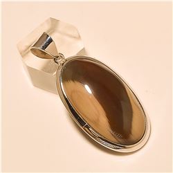 Peanut Wood Jasper Pendant Solid Sterling Silver