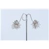 Image 2 : 14K WHITE GOLD EARRING:11.8G/Center Cubic Zirconia:0Ct