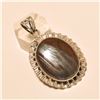 Image 1 : Iron Tiger Eye Pendant Solid Sterling Silver