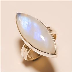 Moonstone RING Solid Sterling Silver