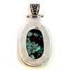 Image 2 : Sterling Silver .925 Turquoise Pendant 14.76Gram