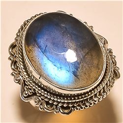 Labradorite RING Solid Sterling Silver
