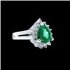 Image 2 : 2.90CT NATURAL INDICOLITE TOURMALINE 14K W/G RING