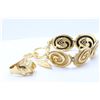 Image 2 : Silver Gold Tone Bracelet 52.48Gram  And Ring 15.34Gram  Set