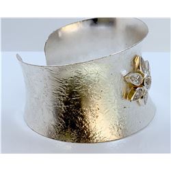 Sterling Silver .925 Cuff Bangle About 50 Gram