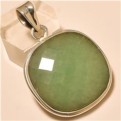 Milkey Aqua Pendant Solid Sterling Silver
