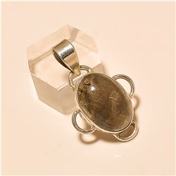 Labradorite Pendant Solid Sterling Silver