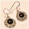 Image 1 : Black Spinel Earring Solid Sterling Silver