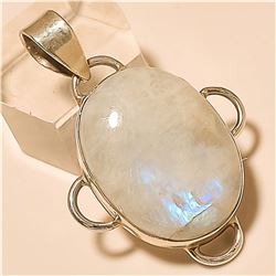Moonstone Pendant Solid Sterling Silver
