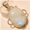Image 1 : Moonstone Pendant Solid Sterling Silver