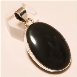 Blood Stone Pendant Solid Sterling Silver