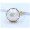 Image 1 : 14K Yellow Gold Pearl Ring:5.9G/Pearl