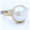 Image 2 : 14K Yellow Gold Pearl Ring:5.9G/Pearl