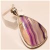 Image 1 : Sage Amethyst Pendant Solid Sterling Silver
