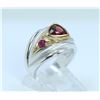 Image 1 : Sterling Silver .925 Garnet/Ruby Ring
