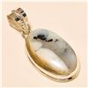 Image 1 : Dendrite Opal Pendant Solid Sterling Silver