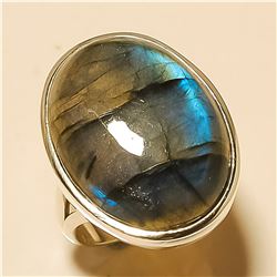 Labradorite RING Solid Sterling Silver