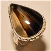 Image 1 : Banded Agate RING Solid Sterling Silver