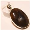 Image 1 : Fossil Chalcedony Pendant Solid Sterling Silver