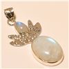 Image 1 : Moon Stone Pendant Solid Sterling Silver