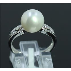 18K W/G PEARL RING/2.30 GRAMS/PEARL 9.30 MM