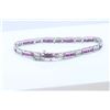 Image 2 : 14K White Gold Ruby Bracelet :16.65 Grams/Ruby:4.28Ct/Diamond:0.71Ct/#R8005