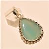 Image 1 : Chalcedony Pendant Solid Sterling Silver