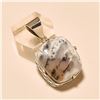 Image 1 : Dendrite Opal Pendant Solid Sterling Silver