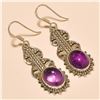 Image 1 : Amethyst Earring Solid Sterling Silver