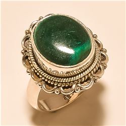 Malachite RING Solid Sterling Silver