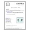 Image 3 : 14K WHITE GOLD EARRING 3.70GRAM  DIAMOND 0.35CT/ BROWN DIAMOND 0.62CT